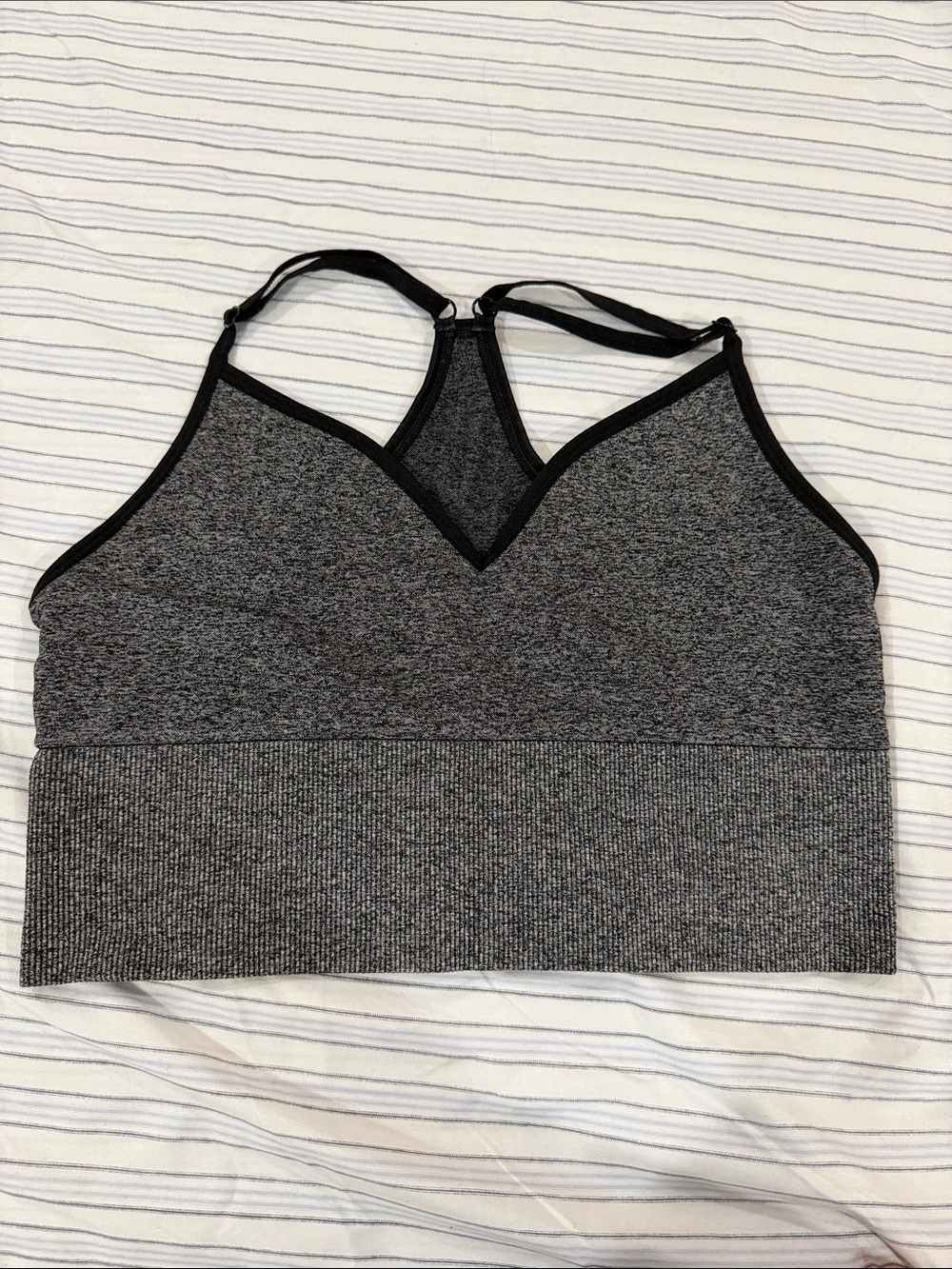 Victoria secret pink active Grey Racerback Bralette size L